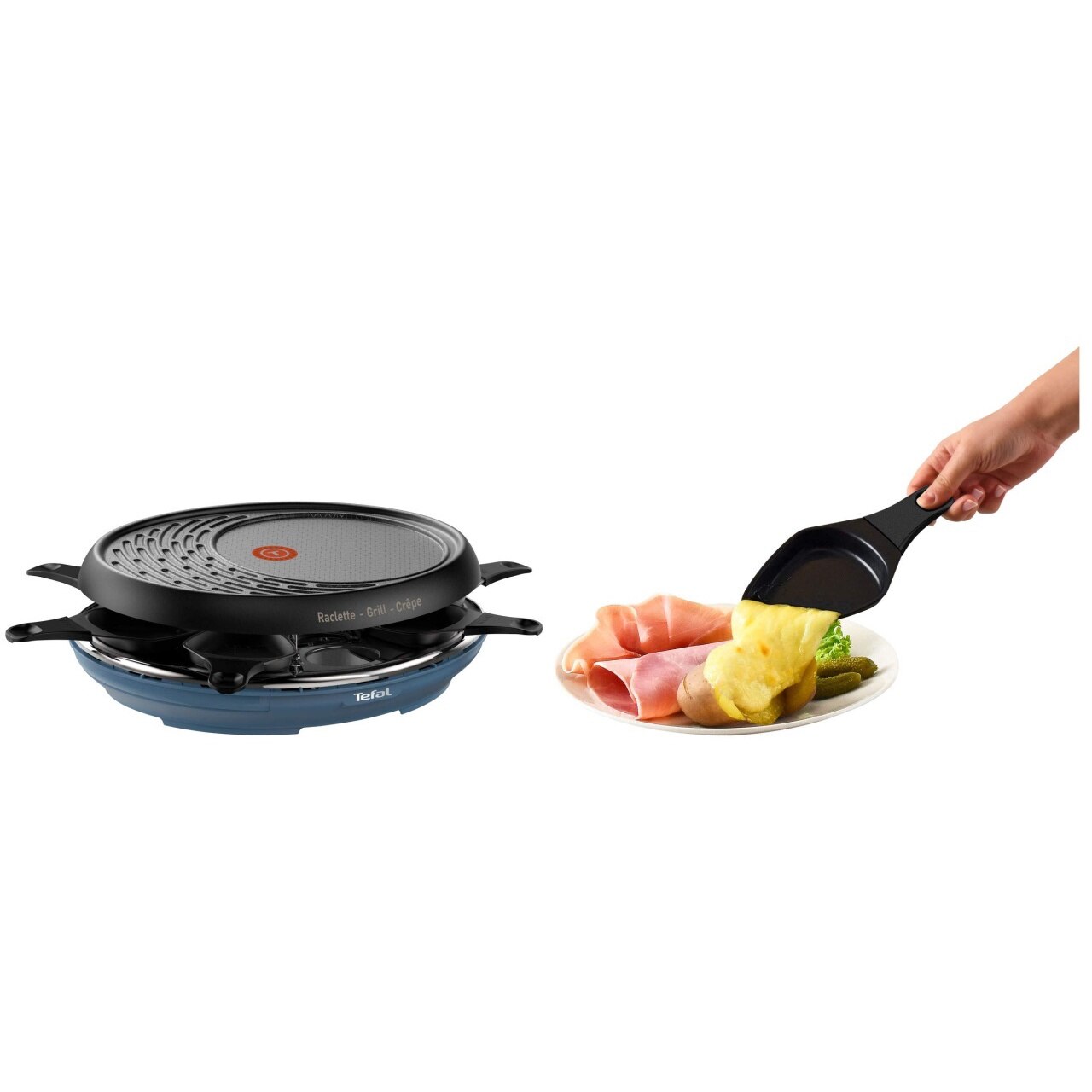 Aparat de raclette 3 in 1 Tefal Colormania Raclette pentru gratar
