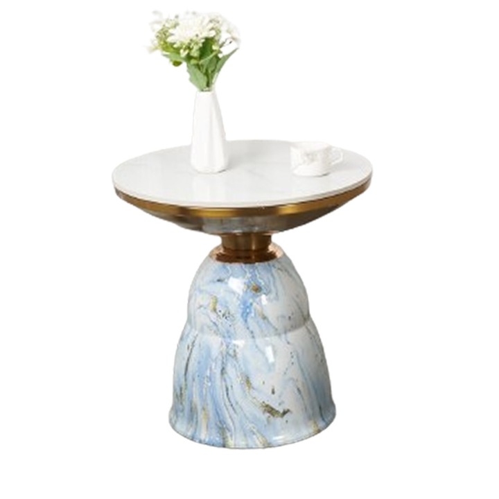 Masuta Cafea KJCT031, 50 x 50 cm, alb