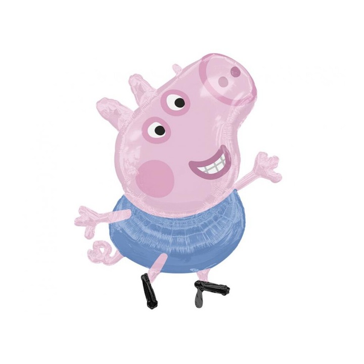 Peppa Pig George figurás fólia lufi, 61x61 cm