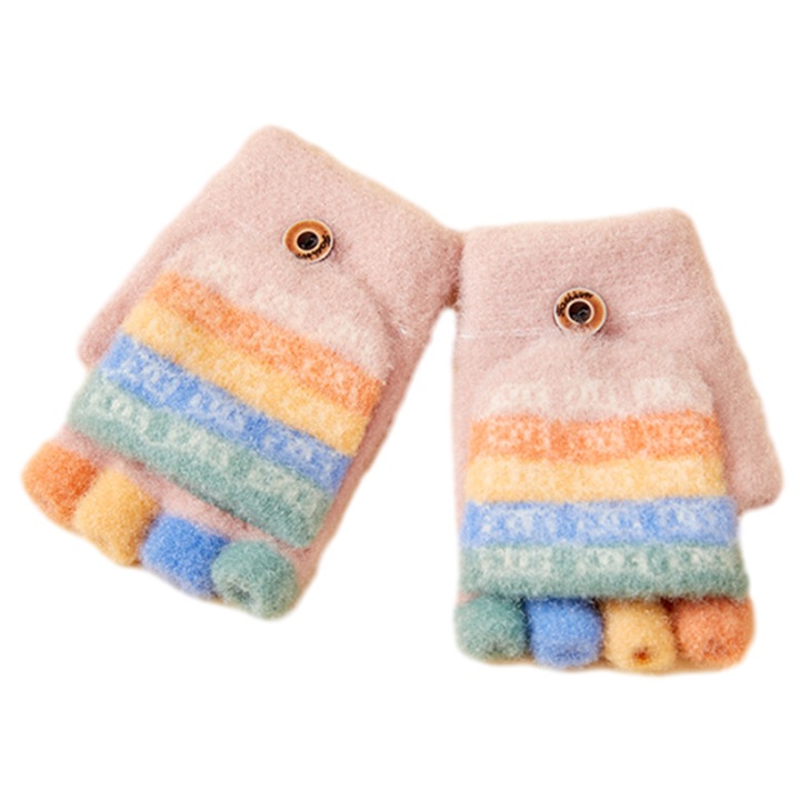 Manusi copii, AMRUGL, model cu flip top, 2-6 ani