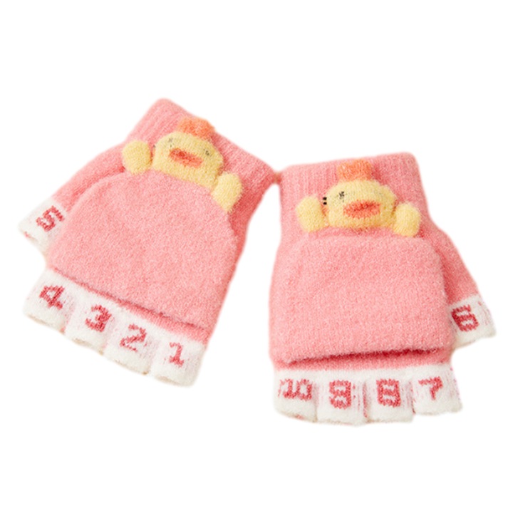 Manusi copii, AMRINUGL, nylon, functie de caldura, multicolor, 11x11cm