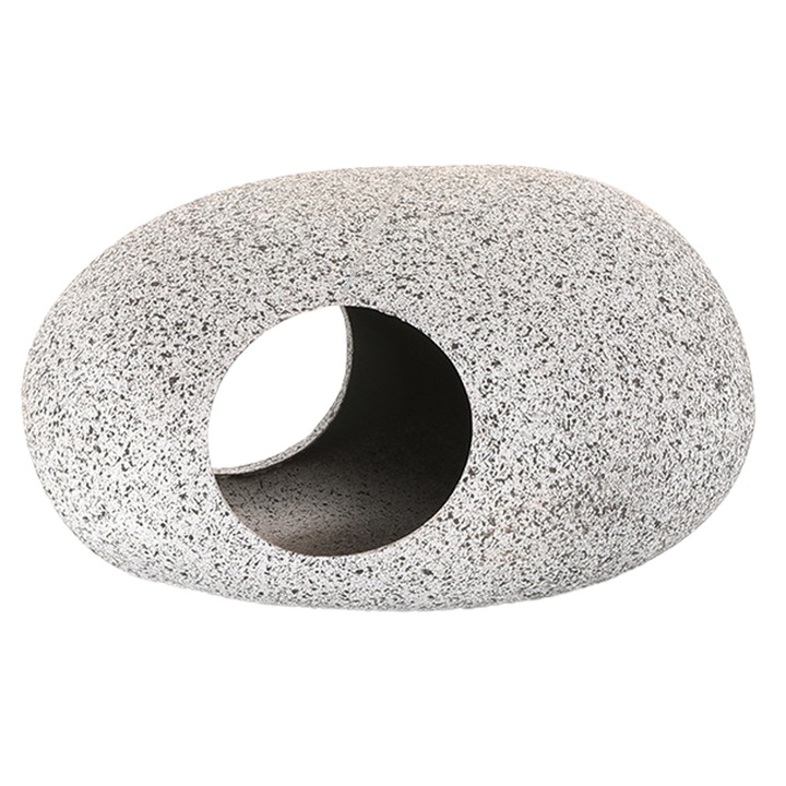 Decor acvariu HERUSI peste, lut violet, 11x8x5.5cm