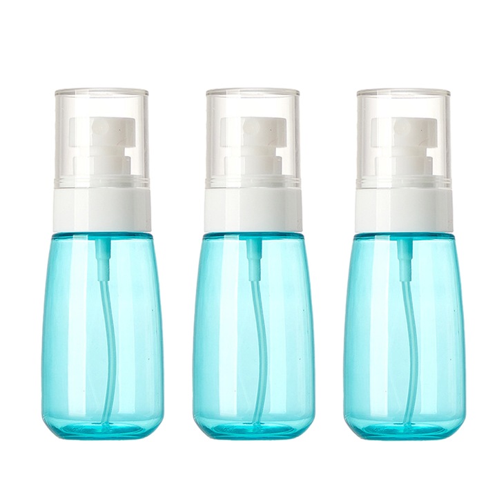 Set 3 sticle spray AMRNUGL, plastic, albastru, 100ml