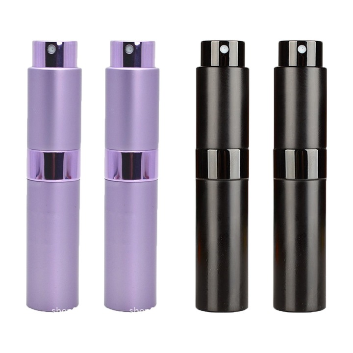 Set de sticle spray pentru parfum, AMRINUGL, 4 piese, 8ml, multicolor