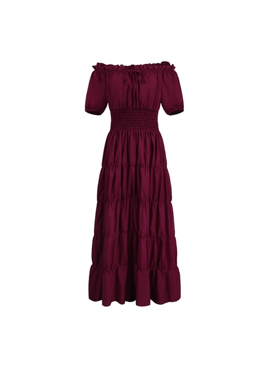 Дамска рокля Amrinugl Памук Червена L