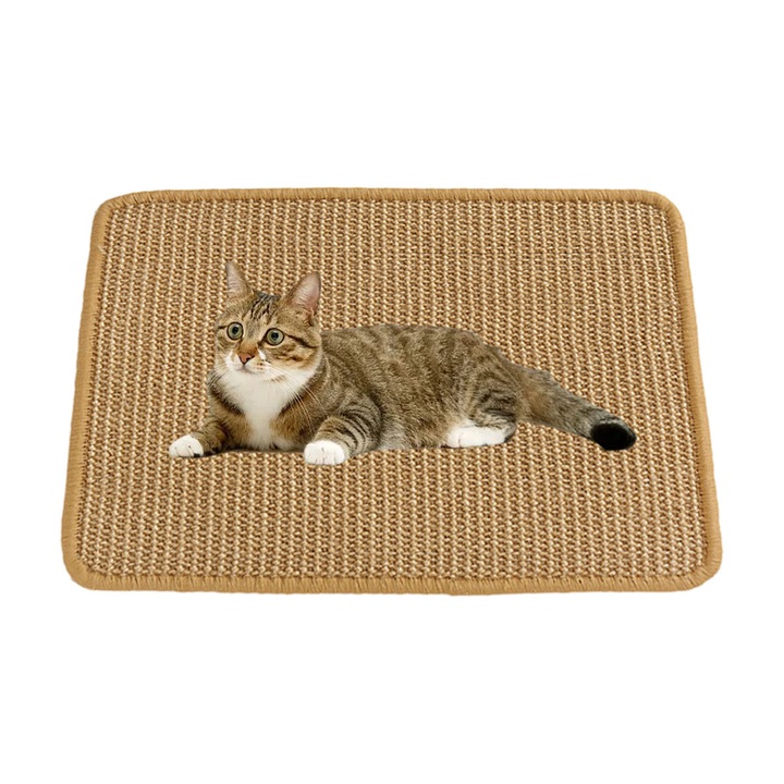 Covoras de pisici pentru zgariat, Sisal, Ginger, 40 x 60 cm