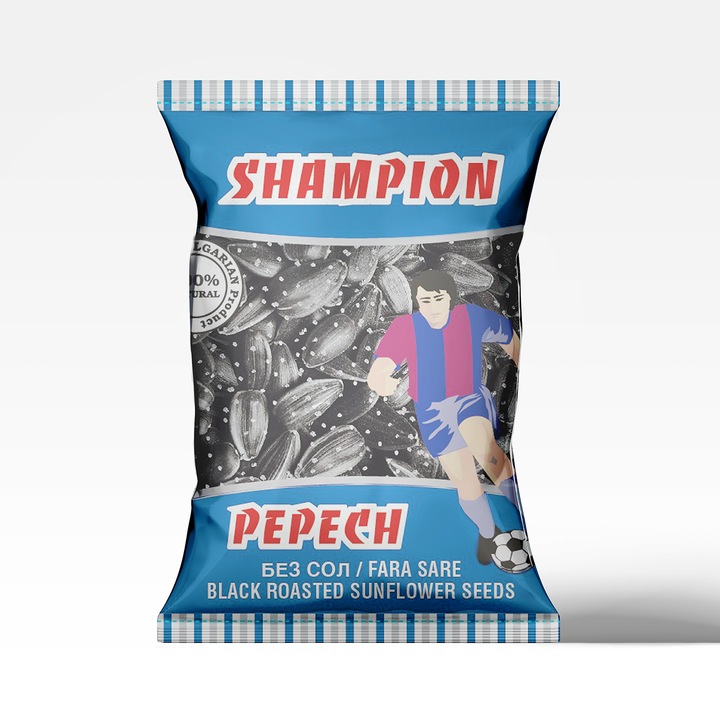 Bax Seminte negre de floarea soarelui cu sare, Shampion, 15 x 90 g