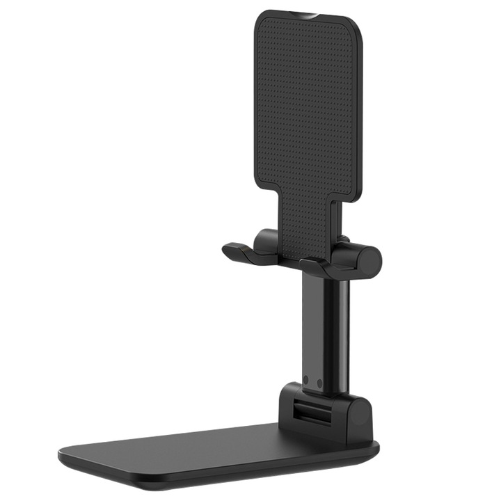 Mobiltelefon tartó, Cozevdnt, állítható, összecsukható, fekete, okostelefonokhoz és tabletekhez