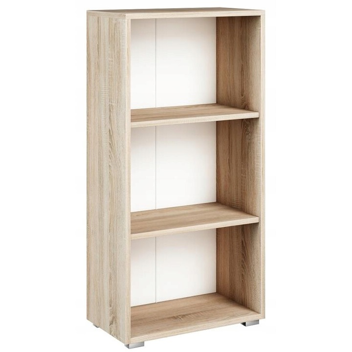 Biblioteca, MATKAM, EX 120, 120 x 30 x 60 cm, 3 Rafturi, PAL, Stejar sonoma