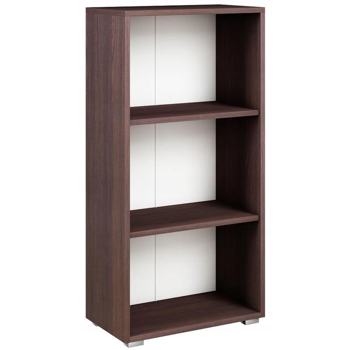 Biblioteca, MATKAM, EX 120, 120 x 30 x 60 cm, 3 Rafturi, PAL, Wenge