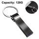 USB memória AMRINUGL 128GB, cink, fekete színű, méretei 48x12.3x4.6mm