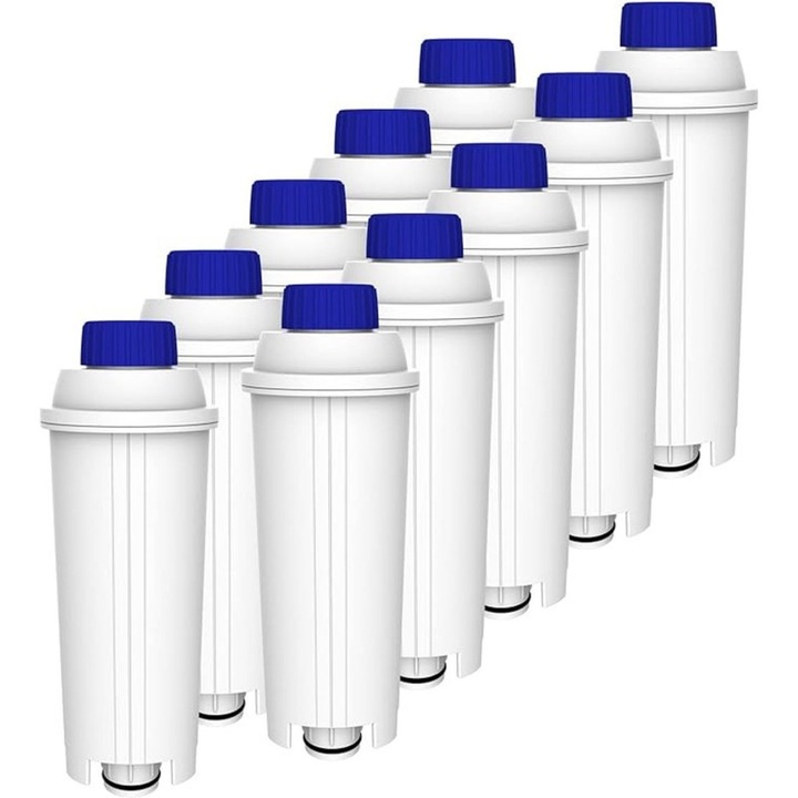 Waterdrop Филтър за вода за De'Longhi DLSC002, съвместим ECAM, Eletta, Dinamica, Magnifica, ETAM Autentica, комплект от 10 бр.