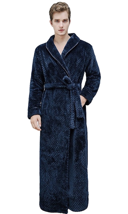 Мъжки халат, Amringul, Fleece, Тъмно син, L INTL