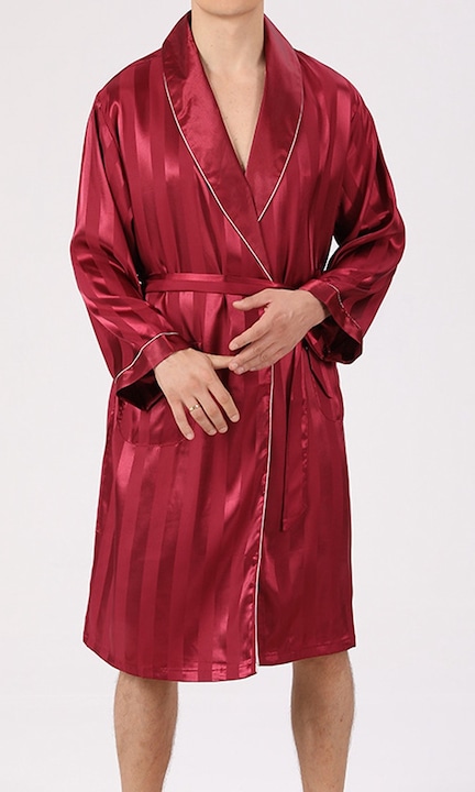 Мъжки халат, Amrinugl, Textil, Visiniu, L INTL