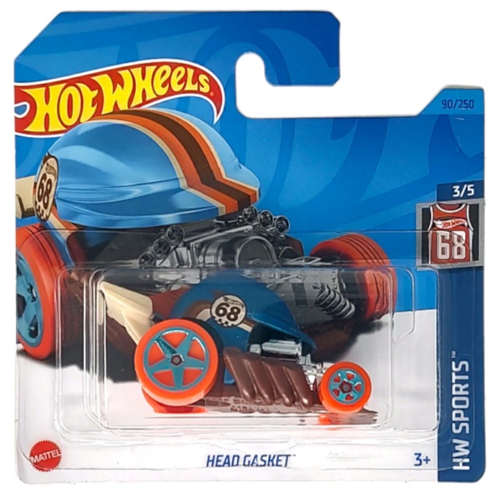 Hot Wheels fémautó, fejtömítés, 1:64