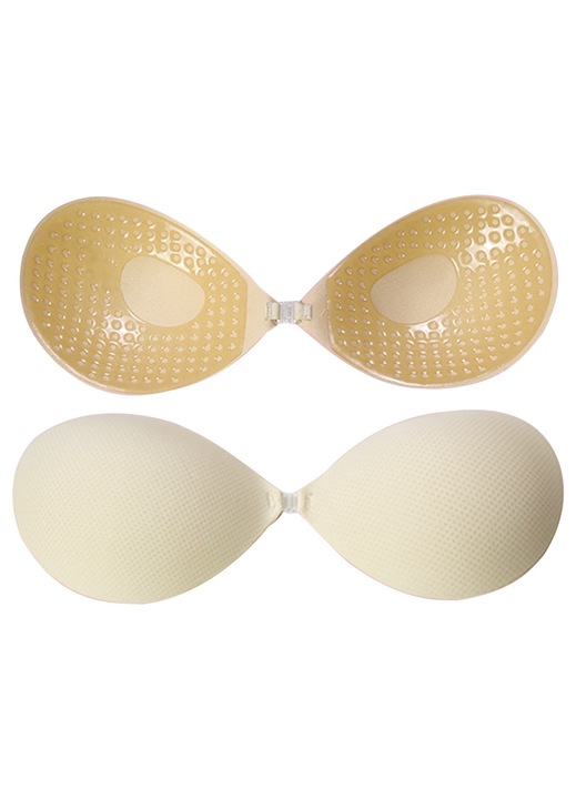 Női öntapadós melltartó, Amrinugl, Nylon, Bézs