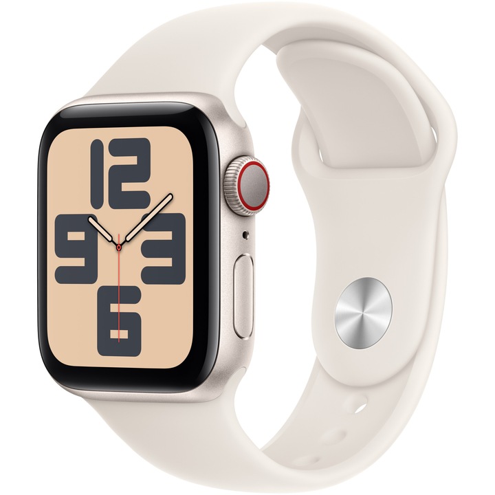 Apple Watch SE (2024), GPS, Cellular, S/M, 40 x 34, Starlight