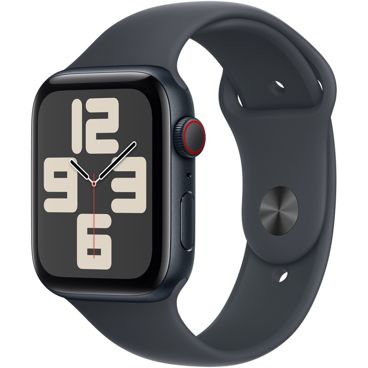 Apple Watch SE (2024), GPS, Cellular, Midnight Aluminum Case 44 мм, Midnight Sport Band - M/L