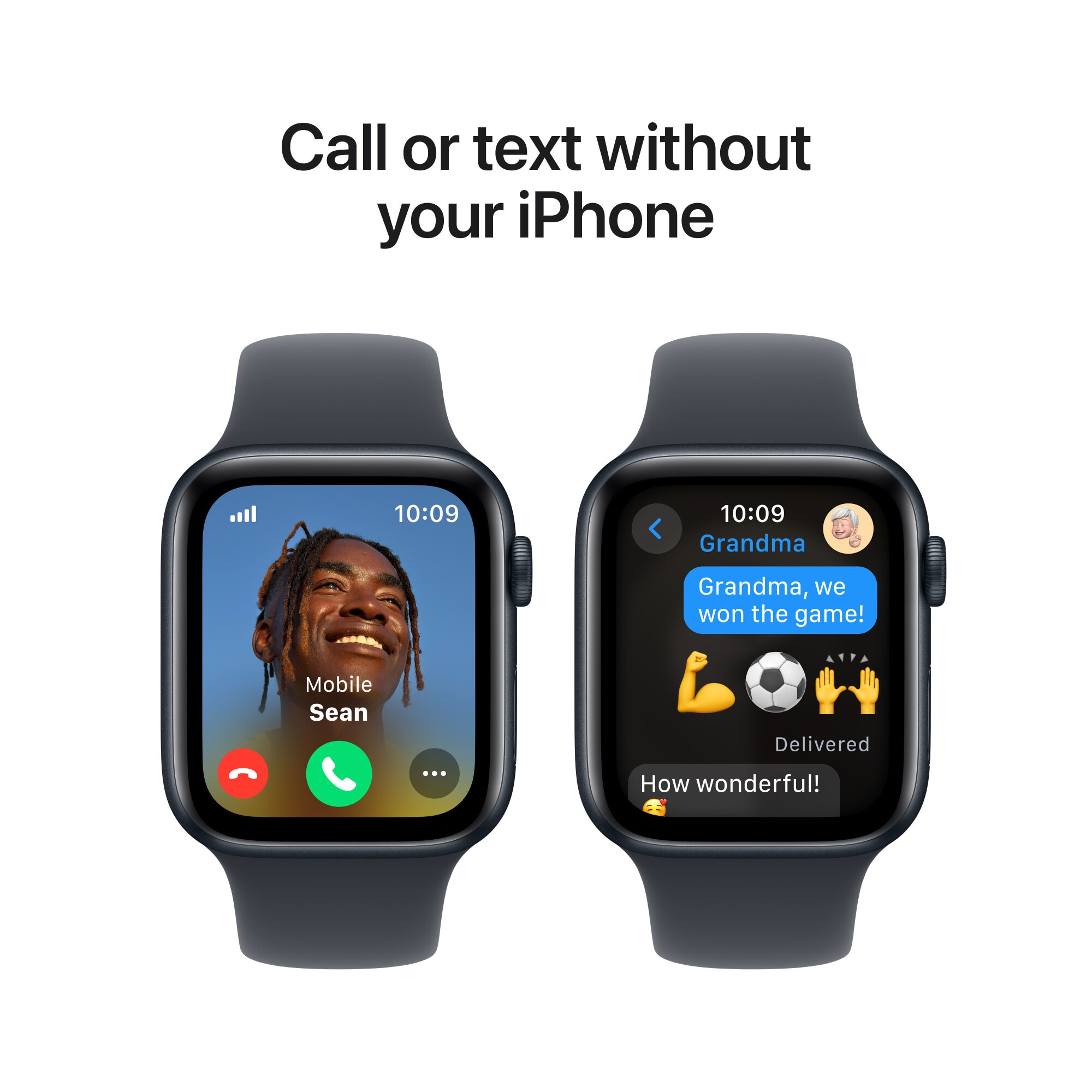 Apple Watch SE (2024), GPS, Cellular, Carcasa Midnight Aluminium