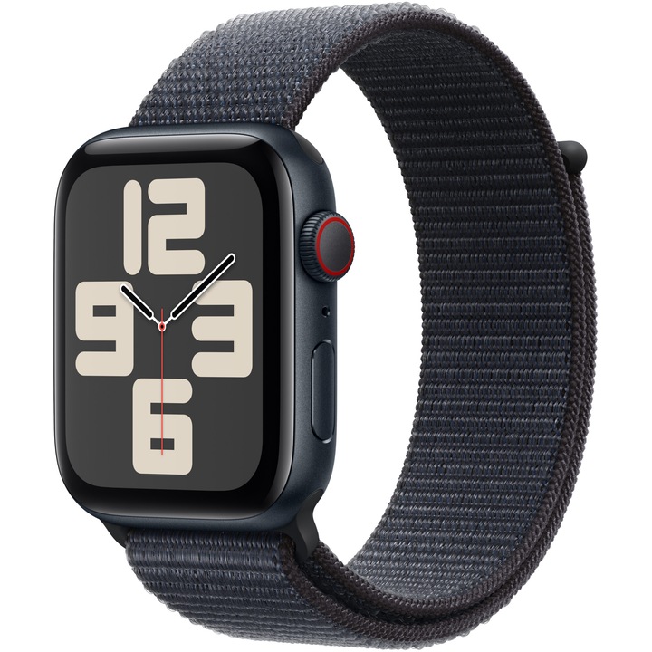 Apple Watch SE (2024), GPS, Cellular, Midnight Aluminum Case 44 мм, Ink Sport Loop