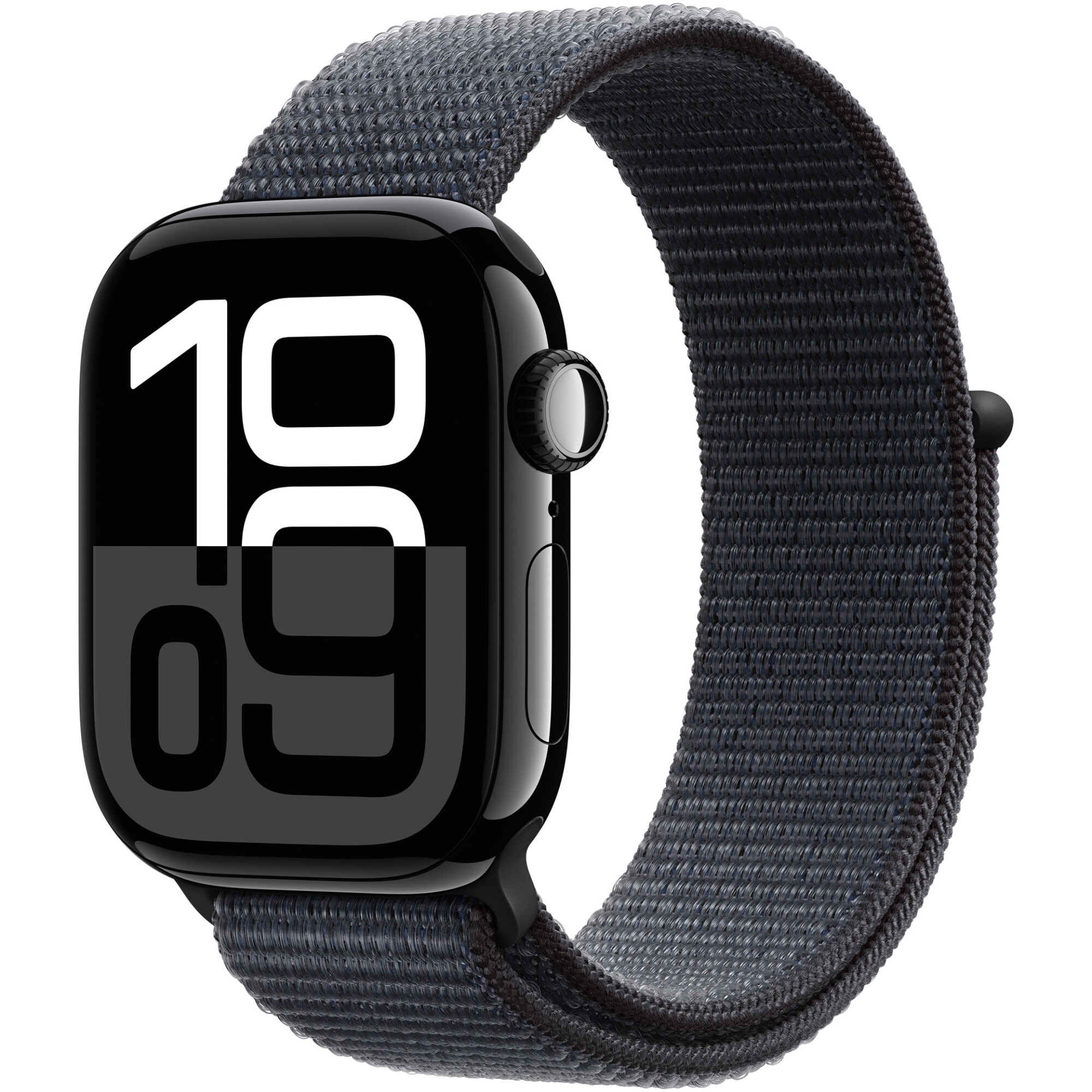 Apple Watch 10 GPS, Carcasa Jet Black Aluminium 42mm, Ink Sport Loop -  eMAG.ro