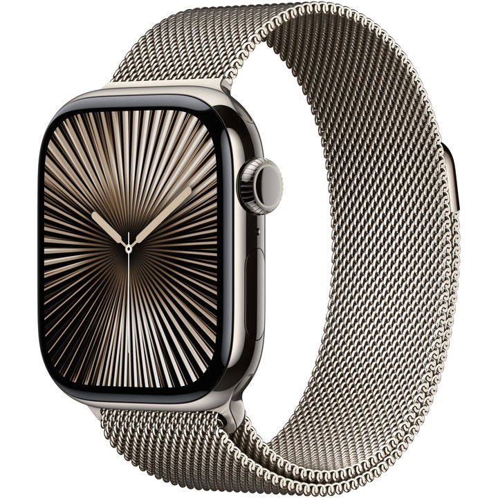 Apple Watch 10, GPS, Cellular, Natural Titanium Case 42 мм, Natural Milanese Loop