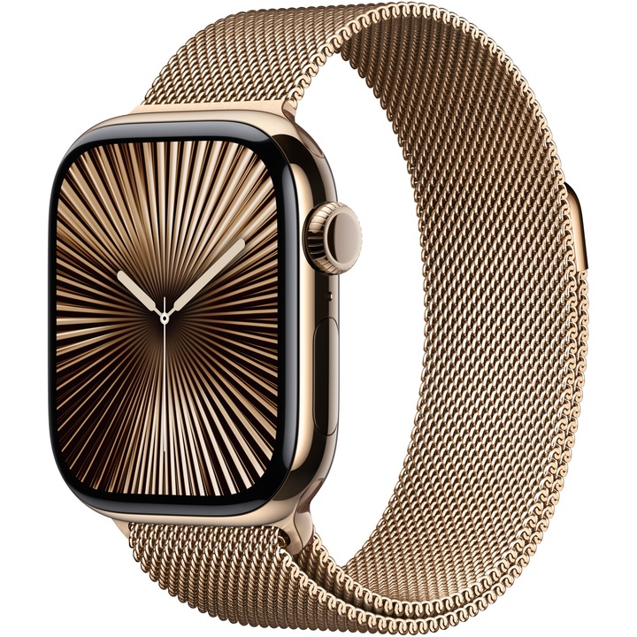 Apple Watch 10, GPS, Cellular, Gold Titanium Case 42 мм, Gold Milanese Loop