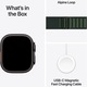Apple Watch Ultra 2, GPS, Cellular, Carcasa Black Titanium 49mm, Dark Green Alpine Loop - Small