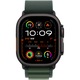 Apple Watch Ultra 2, GPS, Cellular, Carcasa Black Titanium 49mm, Dark Green Alpine Loop - Small