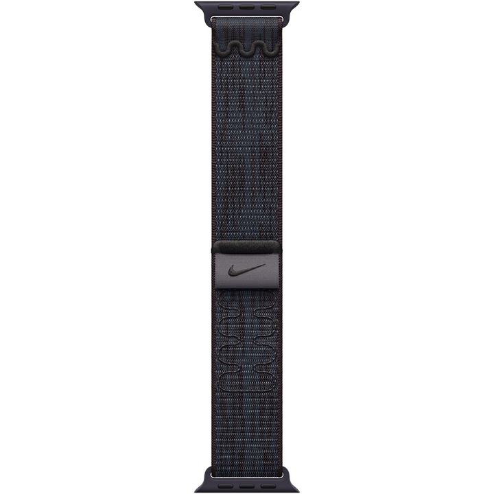 Каишка за Apple Watch 42 мм, Nike Sport Loop, Black/Blue
