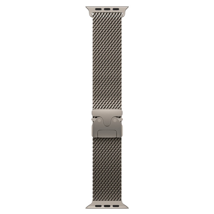Каишка за Apple Watch 49mm, Milanese Loop, Natural Titanium - Medium