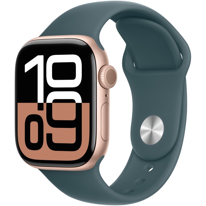 Curea pentru Apple Watch 42mm, Sport Band, Lake Green - S/M