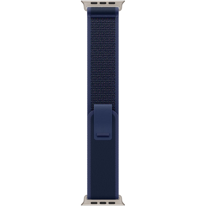 ΠΠ°ΠΈΡΠΊΠ° Π·Π° Apple Watch 49 ΠΌΠΌ, Blue Trail Loop, Natural Titanium Finish - M/L