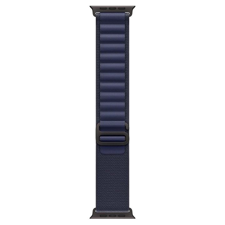 Curea pentru Apple Watch 49mm, Navy Alpine Loop, Black Titanium Finish - Large