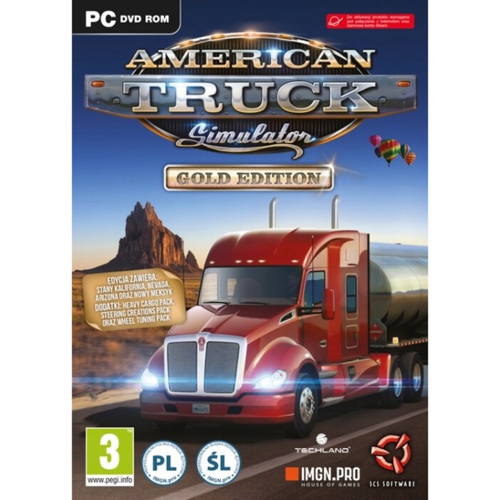 Licenta Joc American Truck Simulator Gold Edition Pc Key Steam (Cod Activare Instant)