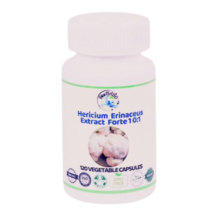 Supliment alimentar, Extract Forte 10:1Ciuperca terapeutica Coama Leului 120 capsule, 90g