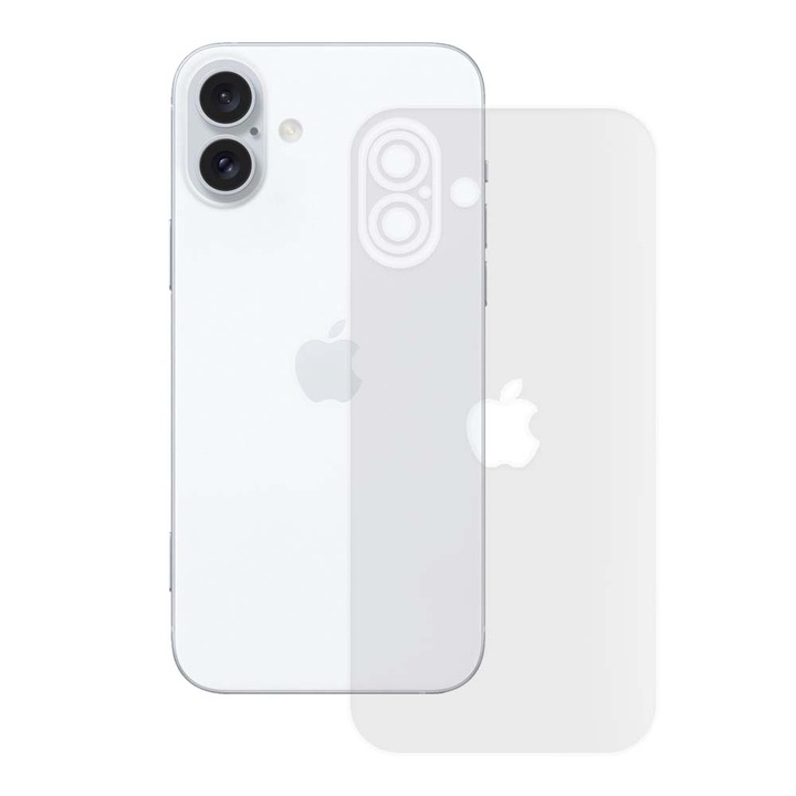 Протектор SILKASE, За Apple iPhone 16, Защита на гръб, Матов, Силикон