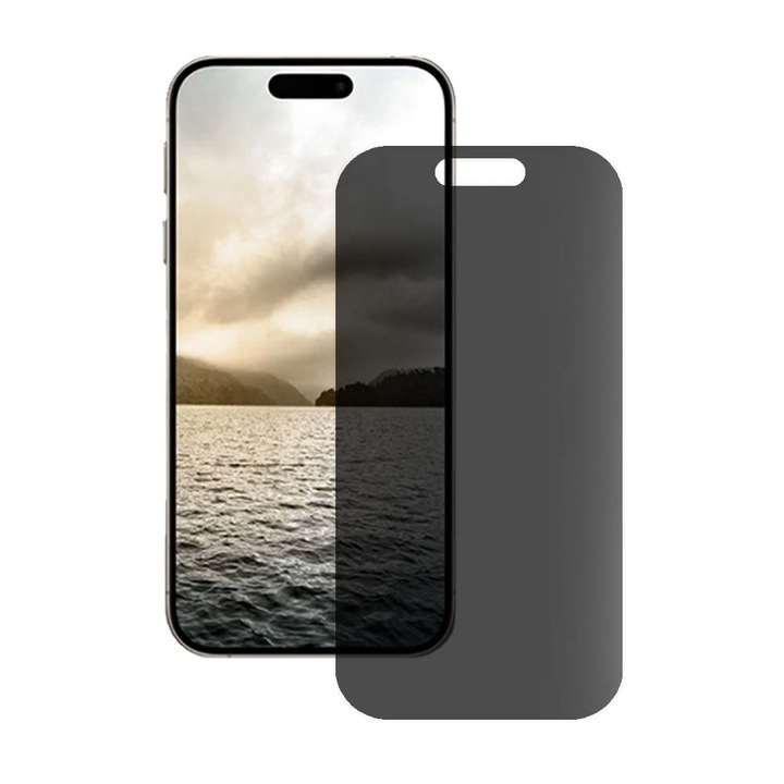 SILKASE matt adatvédő fólia Apple iPhone 16 Plus-hoz, képernyővédő, szilikon