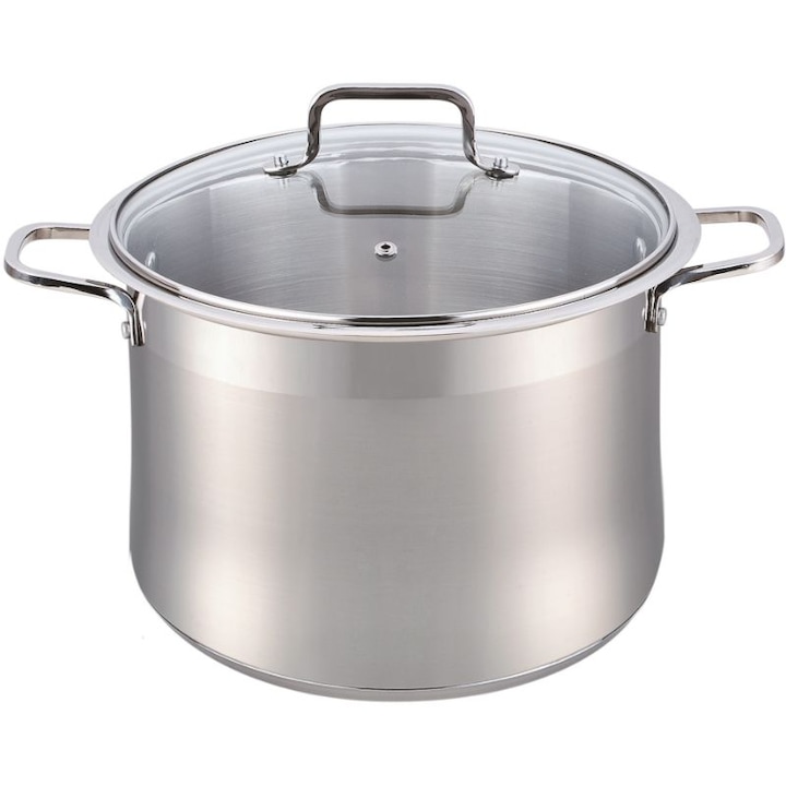 Oala, Zwilling, otel inoxidabil, maner, capac din sticla 20,0 L, 36 cm