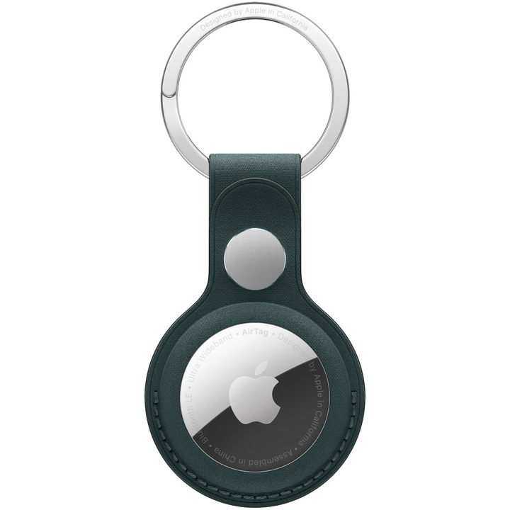 AirTag FineWoven Key Ring pentru AirTag Apple - Dark Green