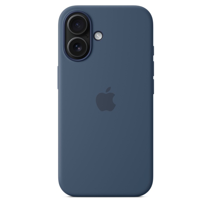 Предпазен калъф Apple Silicone Case with MagSafe за iPhone 16, Denim