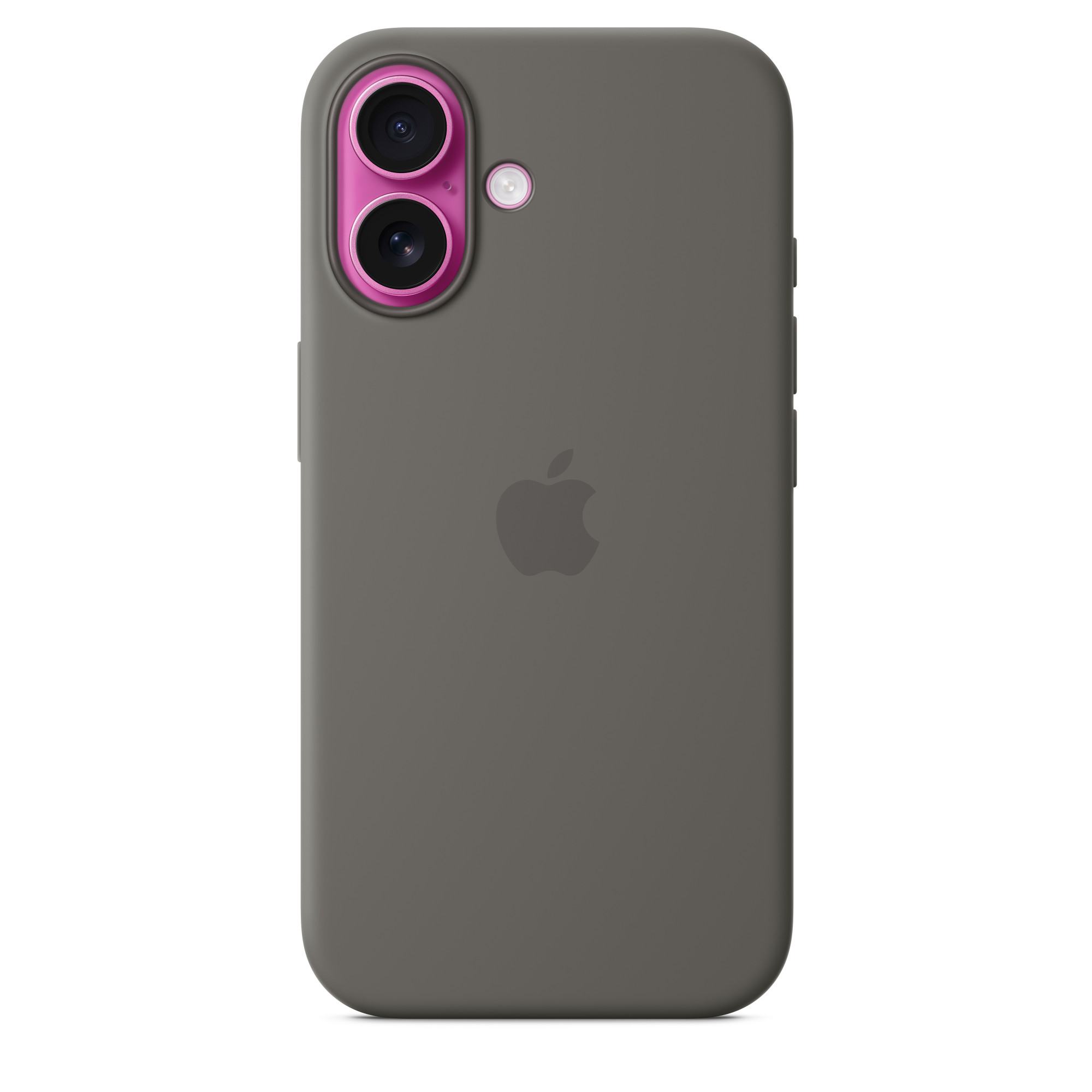 Husa de protectie Apple Silicone Case with MagSafe pentru iPhone 16- Stone Gray