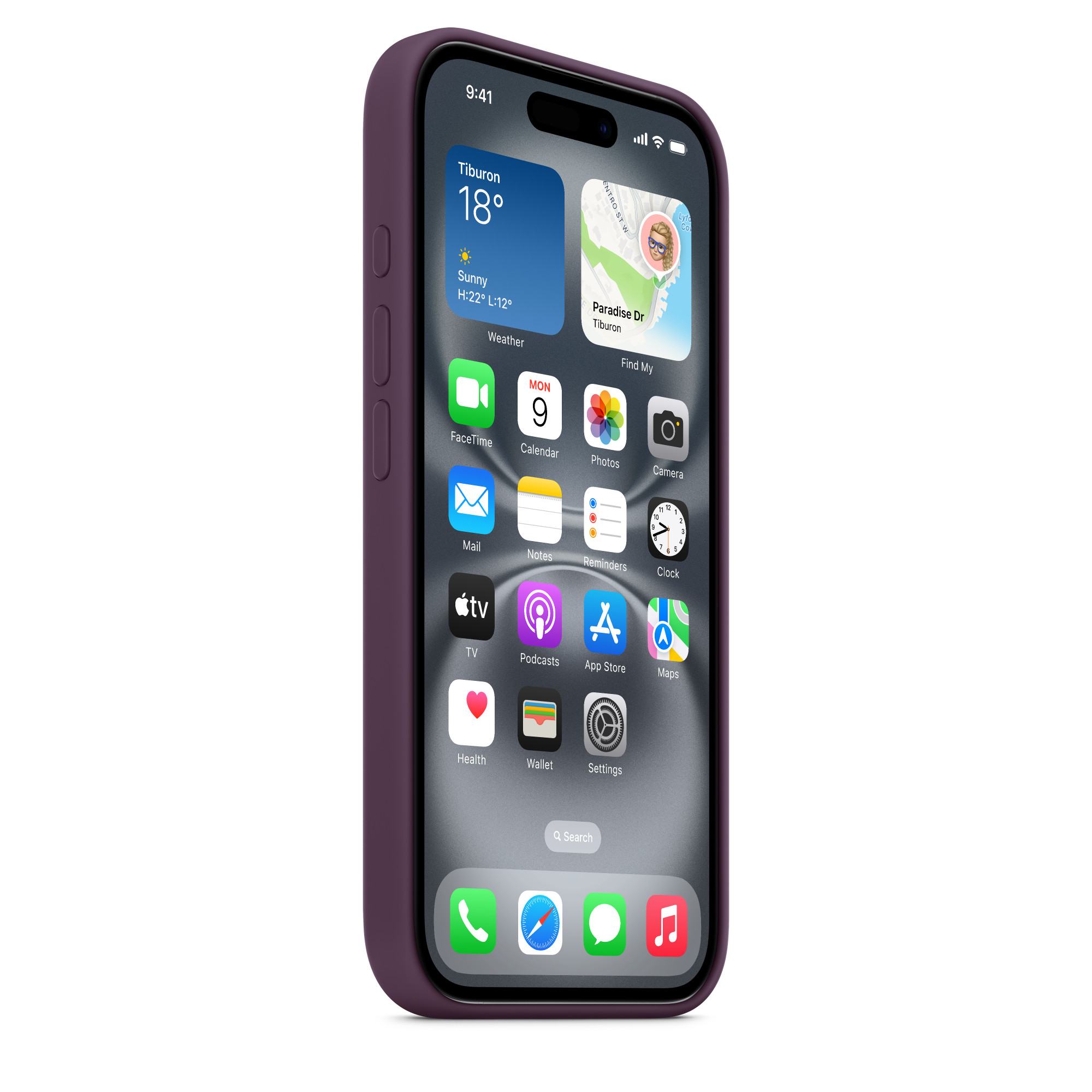 Husa de protectie Apple Silicone Case with MagSafe pentru iPhone 16- Plum