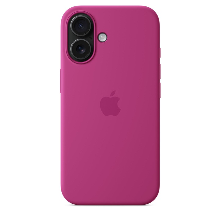 Предпазен калъф Apple Silicone Case with MagSafe за iPhone 16, Fuchsia