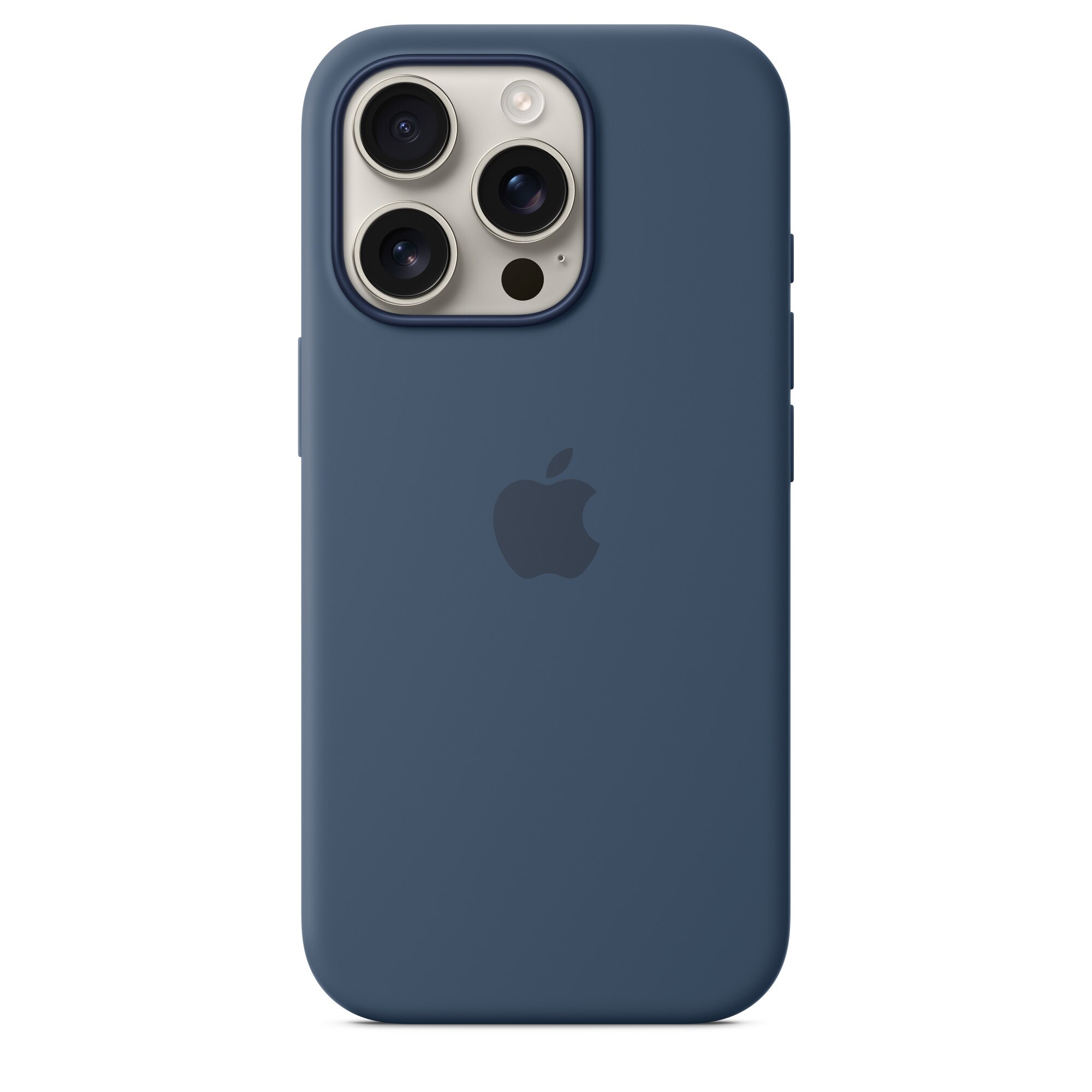 Husa de protectie Apple Silicone Case with MagSafe pentru iPhone 16 Pro - Denim