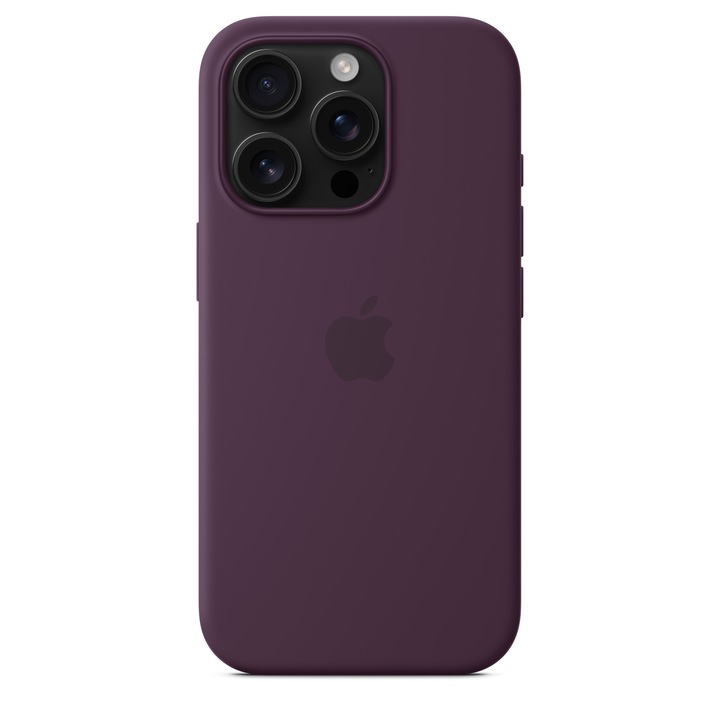 Предпазен калъф Apple Silicone Case with MagSafe за iPhone 16 Pro, Plum
