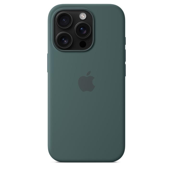 Предпазен калъф Apple Silicone Case with MagSafe за iPhone 16 Pro, Lake Green