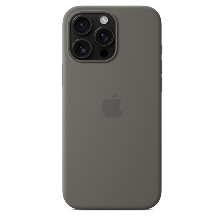 Предпазен калъф Apple Silicone Case with MagSafe за iPhone 16 Pro Max, Stone Gray