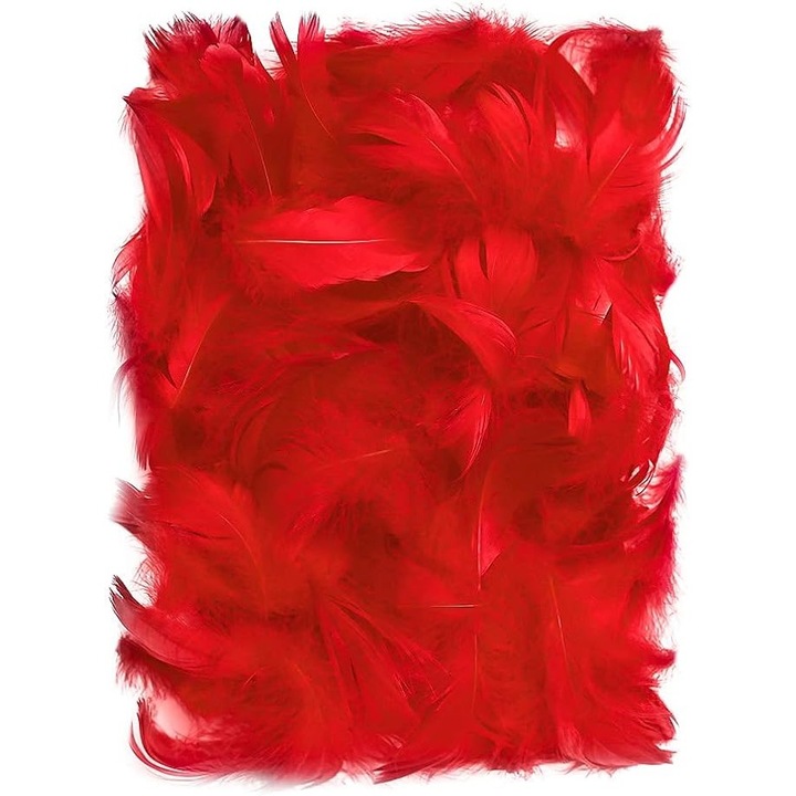 Тръба за конфети, Flippy, модел с пера, 27 см, Make It Fly, червен