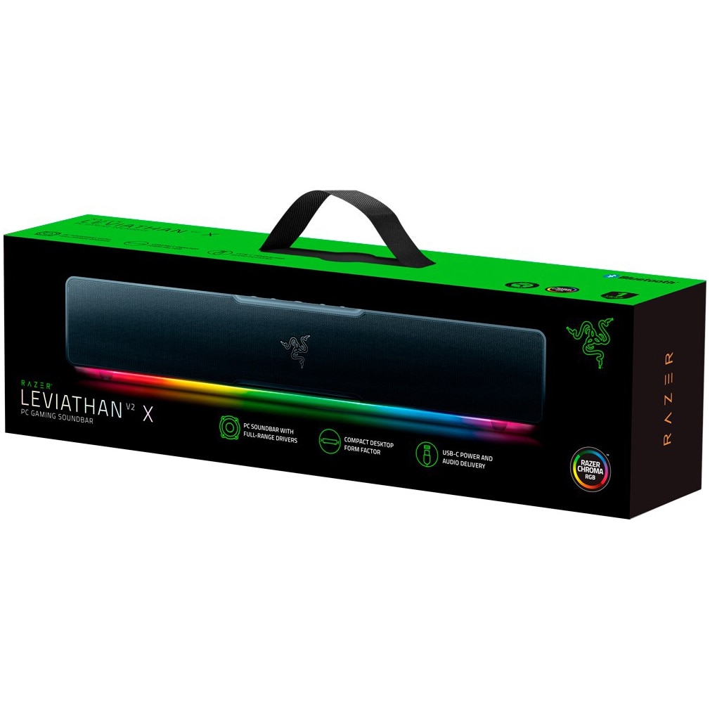 Razer Leviathan V2 X Bluetoothスピーカー コンパクトな USB Type-C PC サウンドバー – Razer Leviathan V2 X